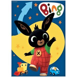 Setino · Detská / chlapčenská fleecová deka Zajačik Bing Bunny - modrá - 100 x 140 cm