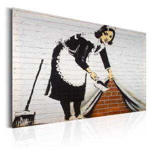 Bimago Plechová cedule - Maid in London by Banksy [Allpalte] 46x31 cm