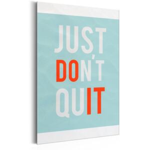 Bimago Plechová cedule - Life Manifesto: Just don't quit 31x46 cm
