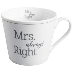 Porcelánový hrnček Mrs. Always Right