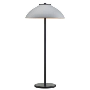 Stolná lampa Vali, výška 50 cm, čierna/sivá