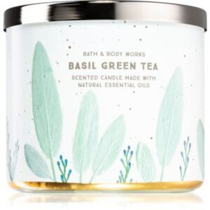 Bath & Body Works Basil Green Tea vonná sviečka 411 g