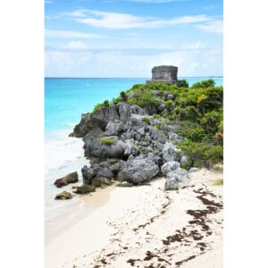 Umelecká fotografia Tulum Ruins along Caribbean Coastline, Philippe Hugonnard