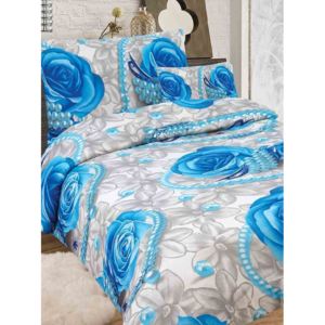 PERLY modrá - 140x200cm bavlnené obliečky