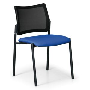 Konferenčná stolička Rock bez podpierok rúk, modrá