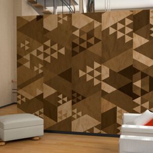 Tapeta - Brown patchwork role 50x1000 cm
