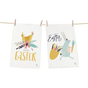 Set 2 kusov utierok Butter Kings z bavlny Easter Harvest, 70 x 50 cm