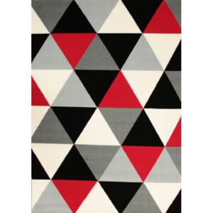 Kusový koberec PP Tria čiernobiely, Velikosti 160x225cm