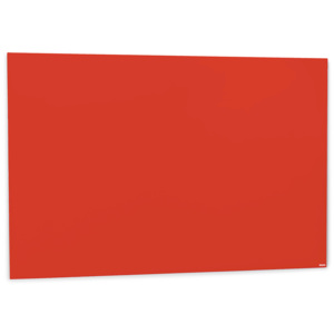 Sklenená magnetická tabuľa, 1500x1000 mm, svetločervená
