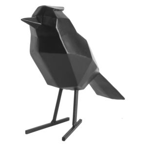 PRESENT TIME Dizajnová čierna soška Statue Bird