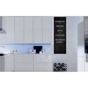 GLIX Tabuľová fólie do kuchyne - samolepka na stenu Čierna 50 x 100 cm