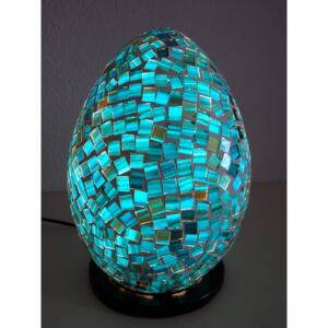 Stolná lampa ART modrá - EGG - S