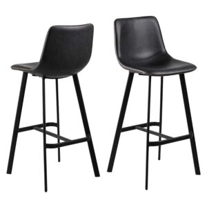 ACTONA Barová stolička Oregon – čierna 103 × 46,5 × 50 cm