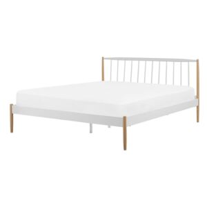 Manželská posteľ 180 cm MARES (biela) (s roštom). Akcia -26%. Vlastná spoľahlivá doprava až k Vám domov