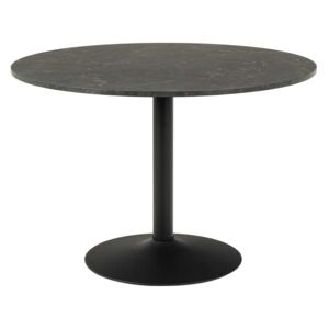 ACTONA Jedálenský stôl Ibiza – čierna 74 × 110 × 110 cm