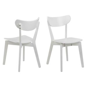 ACTONA Jedálenská stolička Roxby – biela / set 2 ks 79,5 × 45 × 55 cm