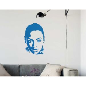 GLIX Beyoncé - samolepka na zeď Ľadovo modrá 40 x 60 cm