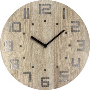 Nástenné hodiny drevené MPM E07.4117.50