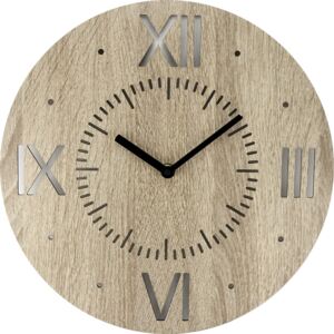 Nástenné hodiny drevené MPM E07.4119.50
