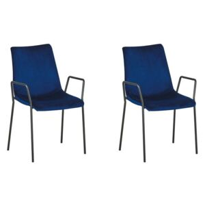 Set 2 ks. jedálenských stoličiek JERSO (modrá). Akcia -24%. Vlastná spoľahlivá doprava až k Vám domov