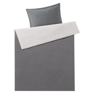 MERADISO® Džersejová posteľná bielizeň BIO, 140 x 200 cm (šedá), šedá (100308942)