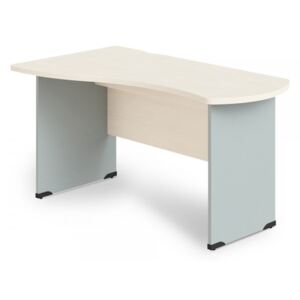 Rohový stôl Manager, ľavý 180 x 120 cm breza