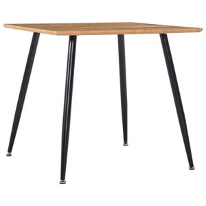 Jedálenský stôl, dubovo čierny 80,5x80,5x73 cm, MDF