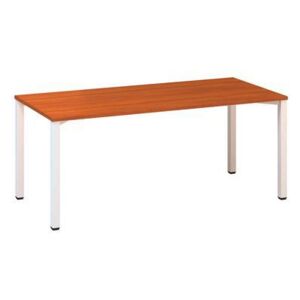 Kancelársky stôl Alfa 200, 180 x 80 x 74,2 cm, rovné vyhotovenie, dezén čerešňa, RAL9010