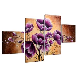 Obraz na plátne Rastúce fialové kvety 160x90cm 1506A_4Q