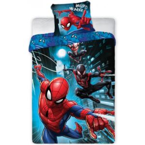 Faro · Bavlnené posteľné obliečky Spiderman - MARVEL - motív Webbed Wonder - 100% bavlna - 70 x 90 cm + 140 x 200 cm