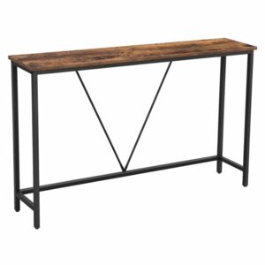 Vintage Konzolový stolík, 120 x 23 x 74 cm, hnedý-čierny