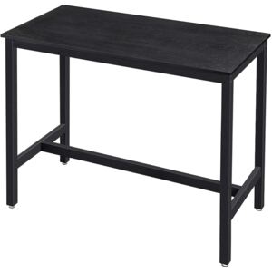 Barový stôl, pevný kovový rám, jedálenský stôl 120 x 60 x 90 cm