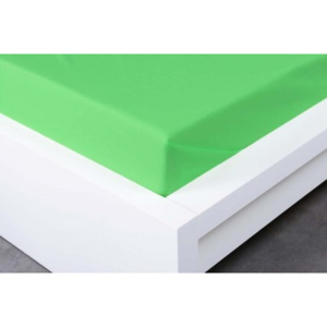 XPOSE ® Bavlněné prostěradlo - letní zelená 140x225 cm