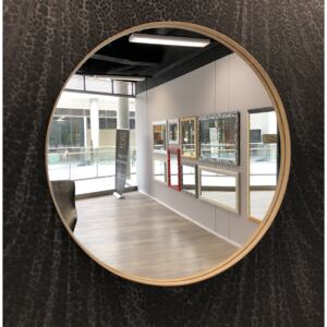 ICONIC Dubové okrúhle zrkadlo Priemer: 90 cm