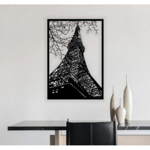 Drevený obraz na stenu - Eiffelova veža