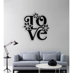 Drevená dekorácia na stenu - Love