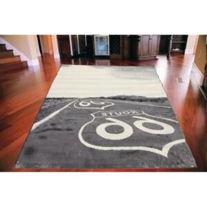 Kusový koberec PP Far šedý, Velikosti 140x200cm
