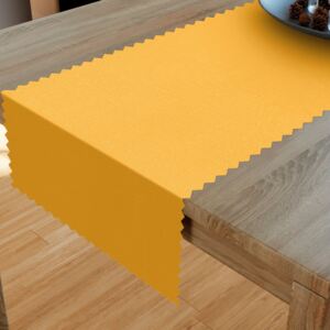 Goldea teflónový behúň na stôl - sýto žltý 20x160 cm