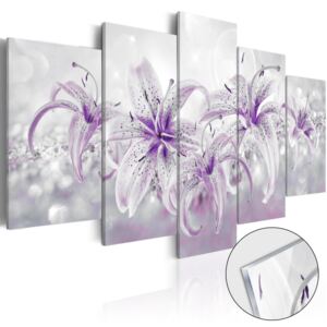 Obraz na skle Bimago - Purple Graces 100x50 cm