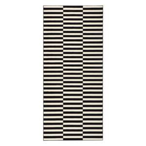 Čierno-biely koberec Hanse Home Gloria Panel, 80 x 300 cm