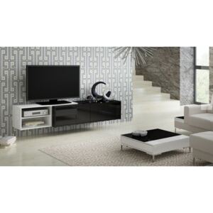Cama Meble Závesný televízny stolík SIGMA 2 Farba: čierna/biela