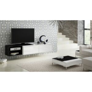 Cama Meble Závesný televízny stolík SIGMA 2 Farba: biela/čierna