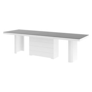 Hubertus Jedálenský stôl KOLOS MAT 140 cm Farba: sivá/biela
