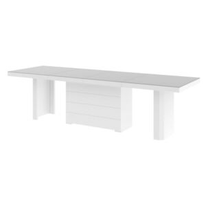 Hubertus Jedálenský stôl KOLOS MAT 140 cm Farba: sivá/biela