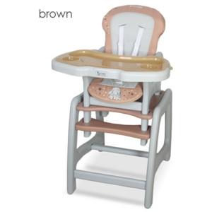 Jedálenská stolička Coto baby stars Brown