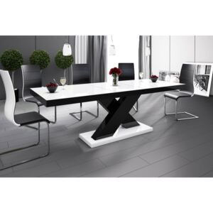 Hubertus Jedálenský stôl XENON Farba: biela/čierna