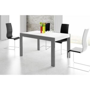 Extom Jedálenský stôl IMPER 140 Farba: biela/sivá