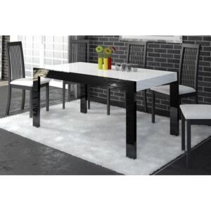 Extom Jedálenský stôl IMPER 140 Farba: biela/čierna