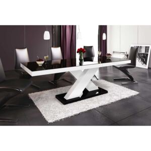 Hubertus Jedálenský stôl XENON Farba: čierna/biela