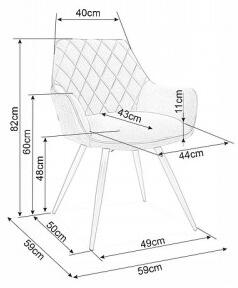 Jedálenská stolička Linea - béžová